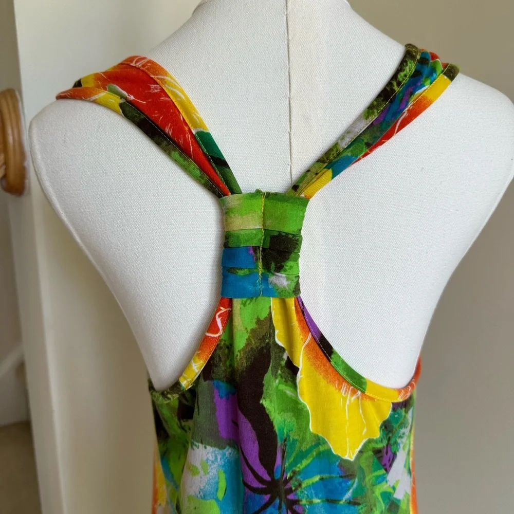 Tropical Print Sundress- Large - Picture 5 of 8
